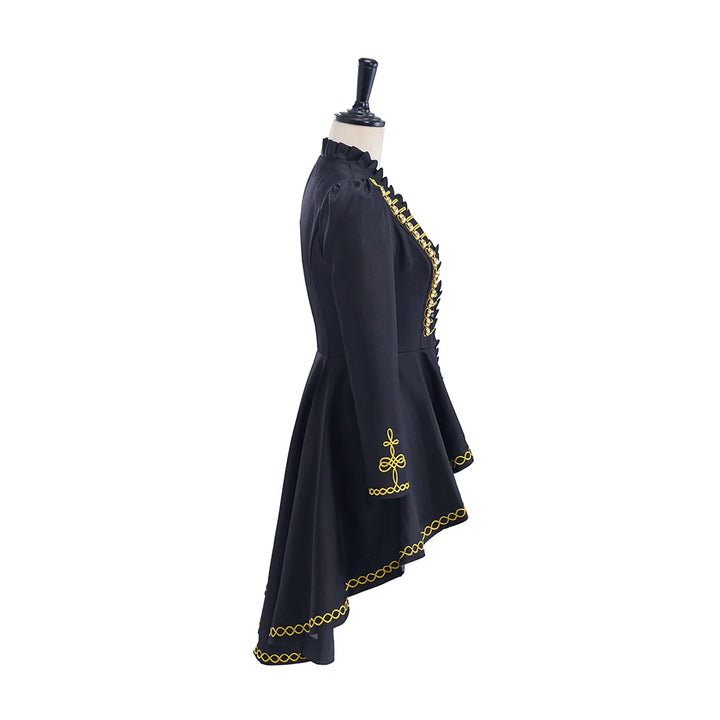 Retro Steampunk Cosplay Dress Costume Navy Blue