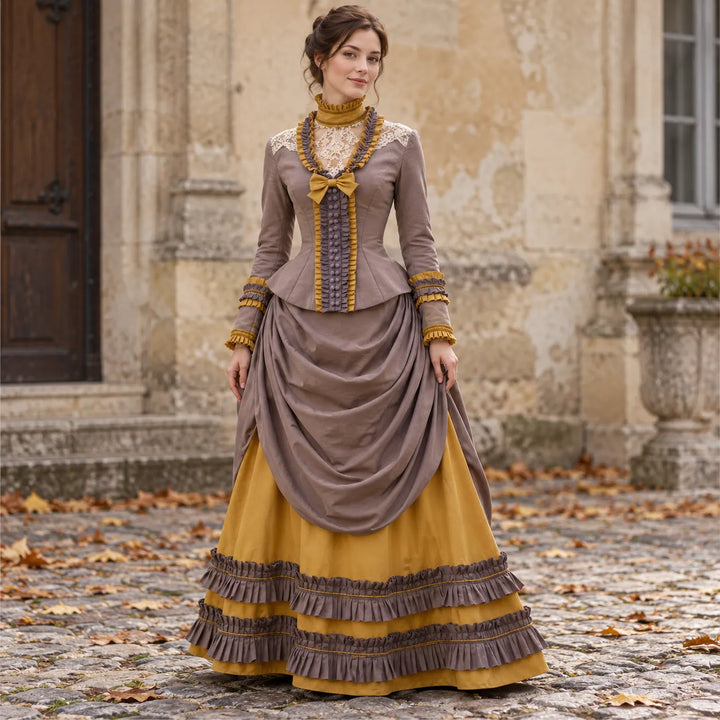 Retro Steampunk Costume Dress