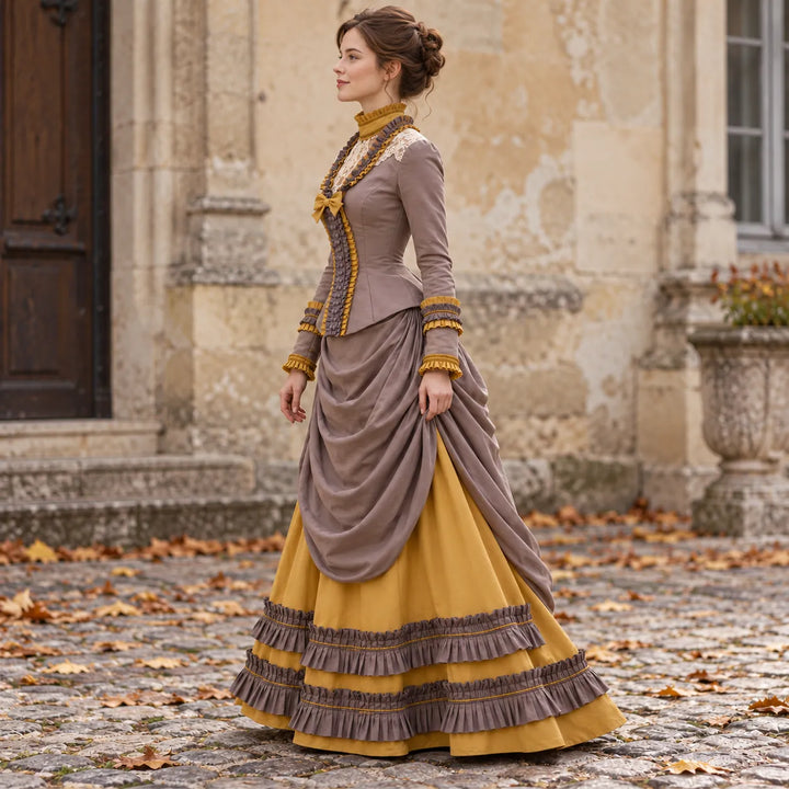 Retro Steampunk Costume Dress Stylish