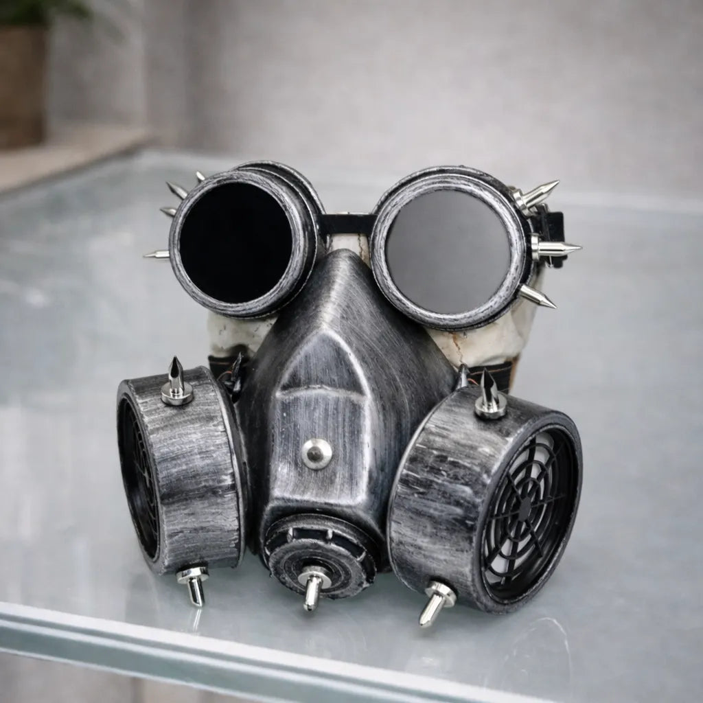 Retro Steampunk Gas Mask with Goggles