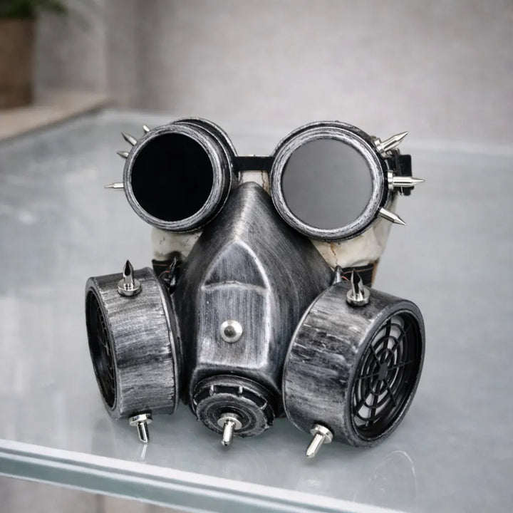 Retro Steampunk Gas Mask with Goggles