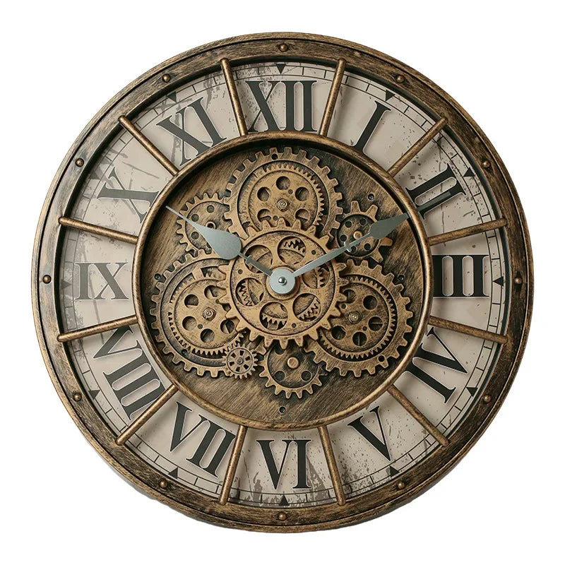 Retro Steampunk Gear Clock chic