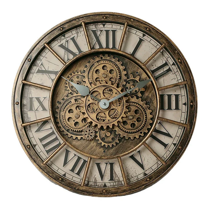 Retro Steampunk Gear Clock chic