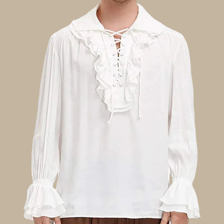 Retro Steampunk Lace-up Shirt