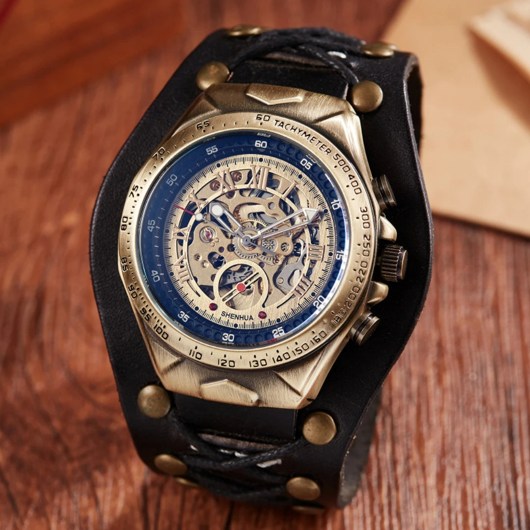 Retro Steampunk Lace-up Wristwatch
