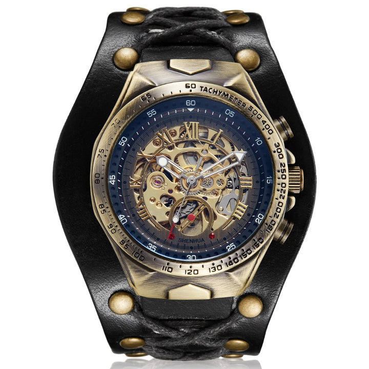  Retro Steampunk Lace-up Wristwatch fashionable