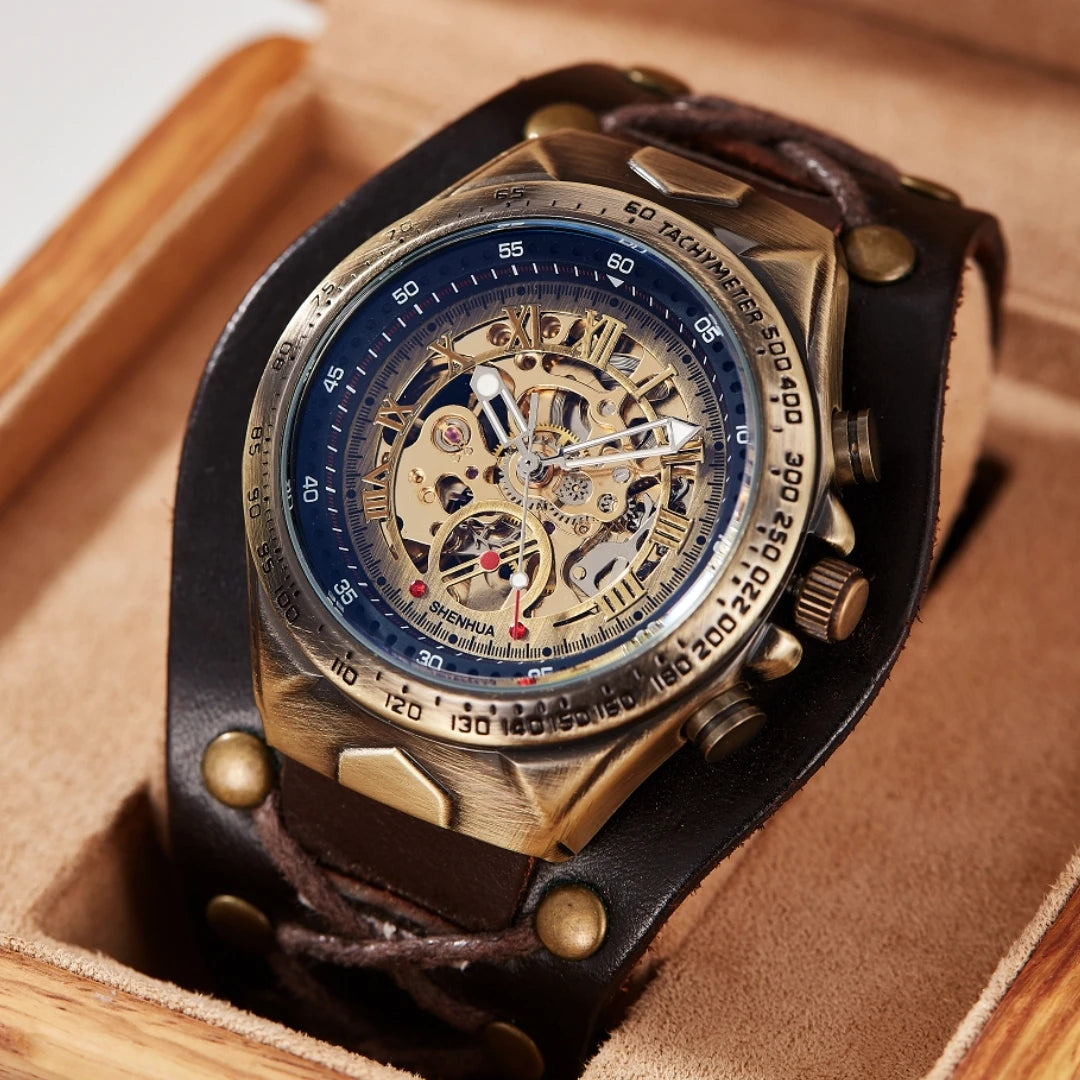  Retro Steampunk Lace-up Wristwatch unique