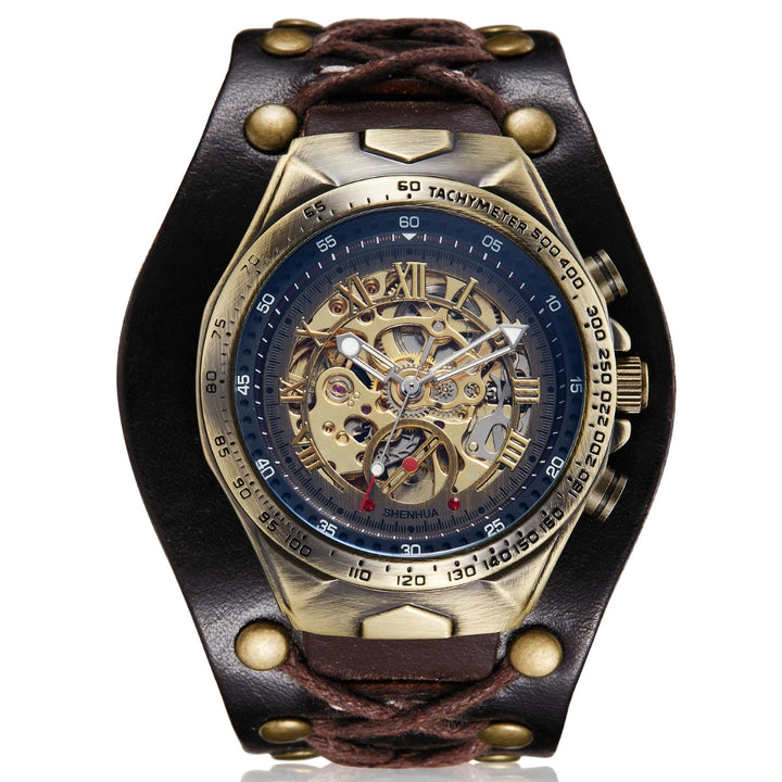  Retro Steampunk Lace-up Wristwatch vintage