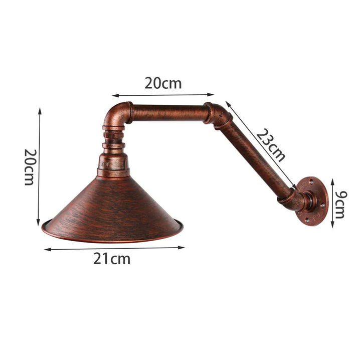 Retro Steampunk Lamp Rust Measurement