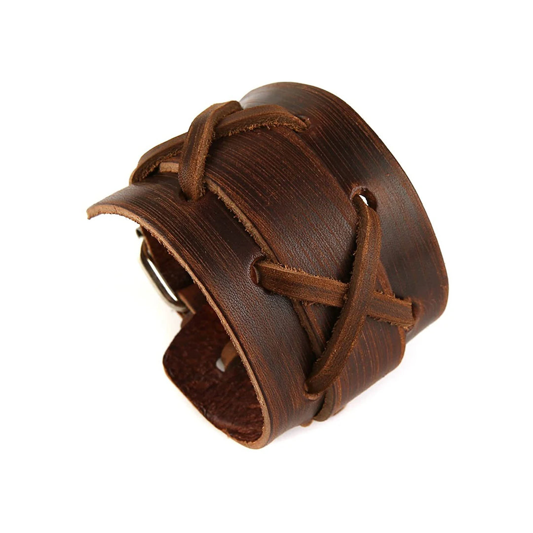 Retro Steampunk Leather Bracelet elegant