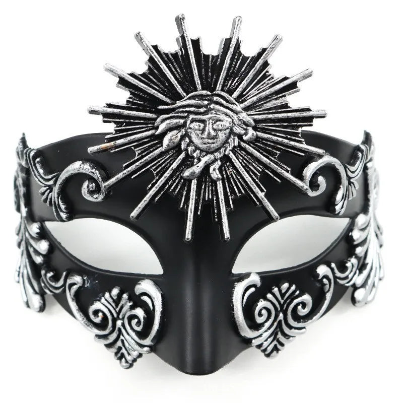 Retro Steampunk Mask Masquerade Grey