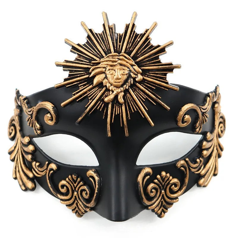 Retro Steampunk Mask Masquerade Orange
