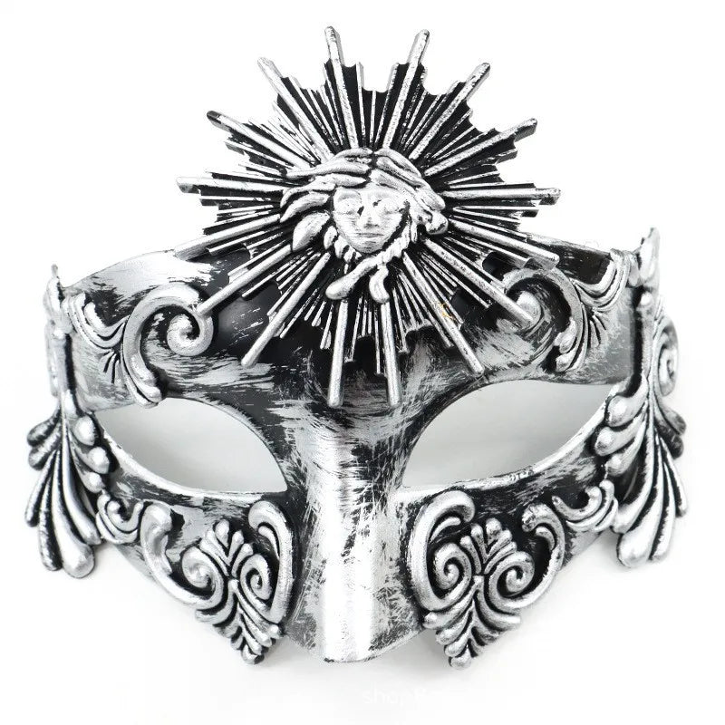 Retro Steampunk Mask Masquerade Silver