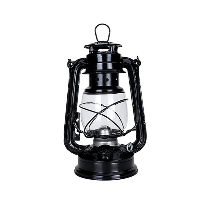 Retro Steampunk Oil Lantern Black 19 cm
