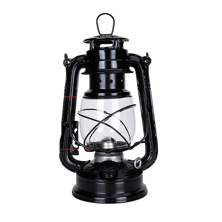 Retro Steampunk Oil Lantern Black 25 cm