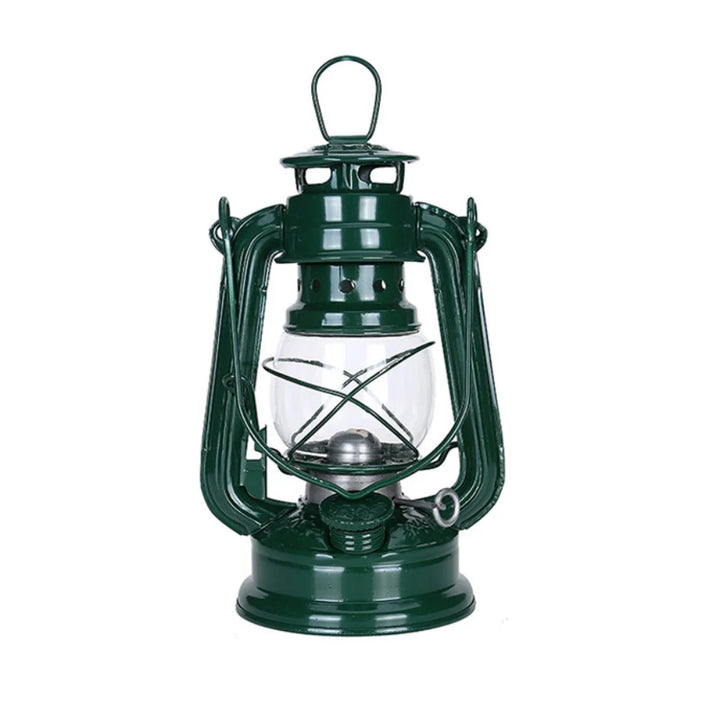 Retro Steampunk Oil Lantern Green 19 cm