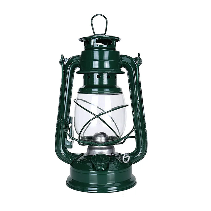 Retro Steampunk Oil Lantern Green 25 cm