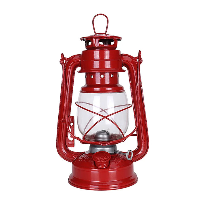 Retro Steampunk Oil Lantern Red 25 cm