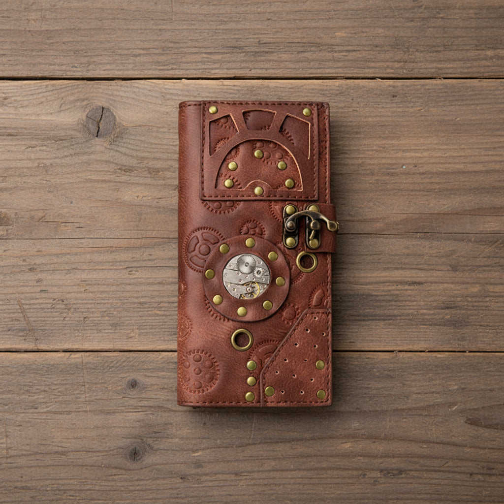 Retro Steampunk PU Wallet