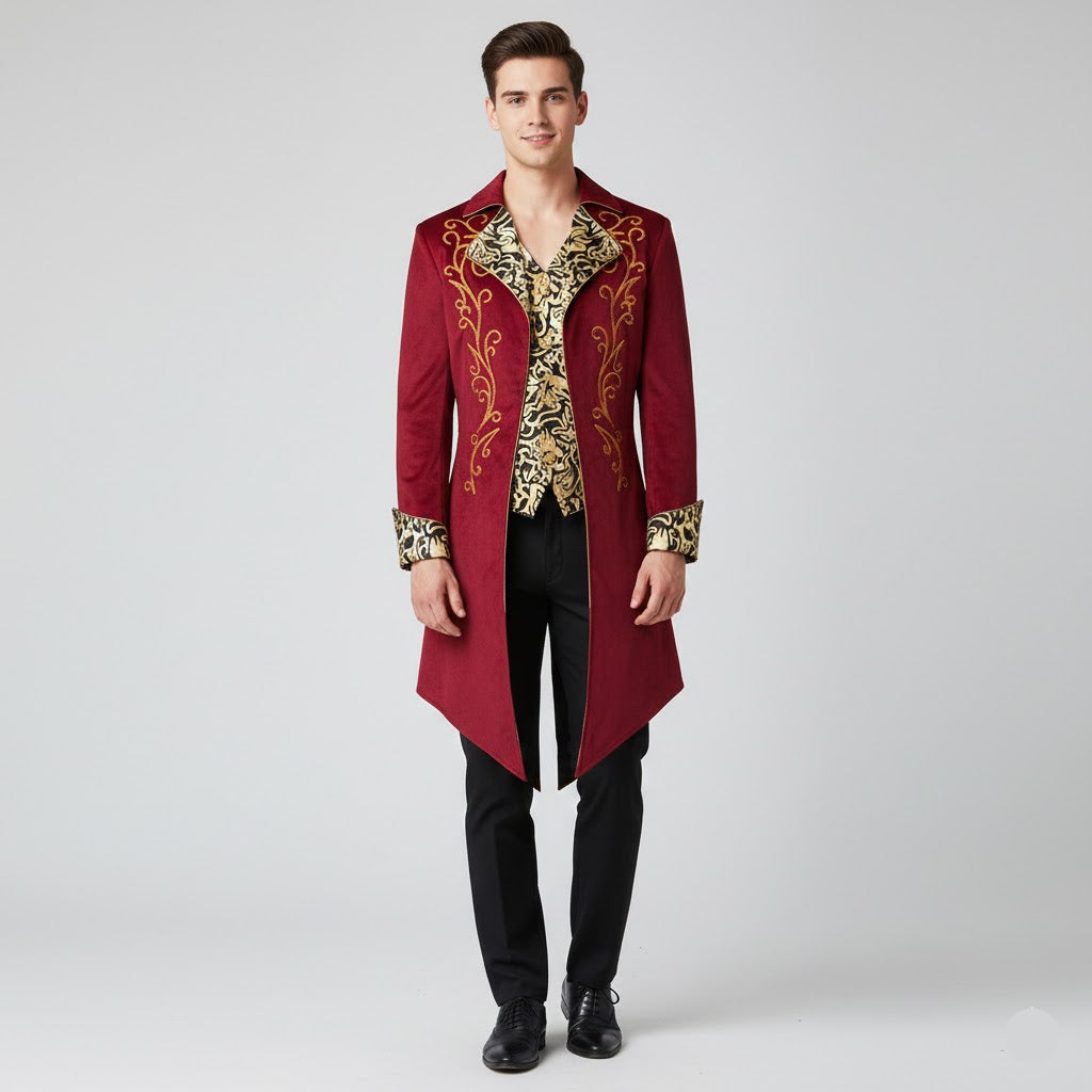 Retro Steampunk Patterned Coat