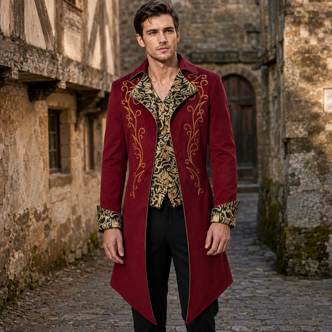 Retro Steampunk Patterned Coat