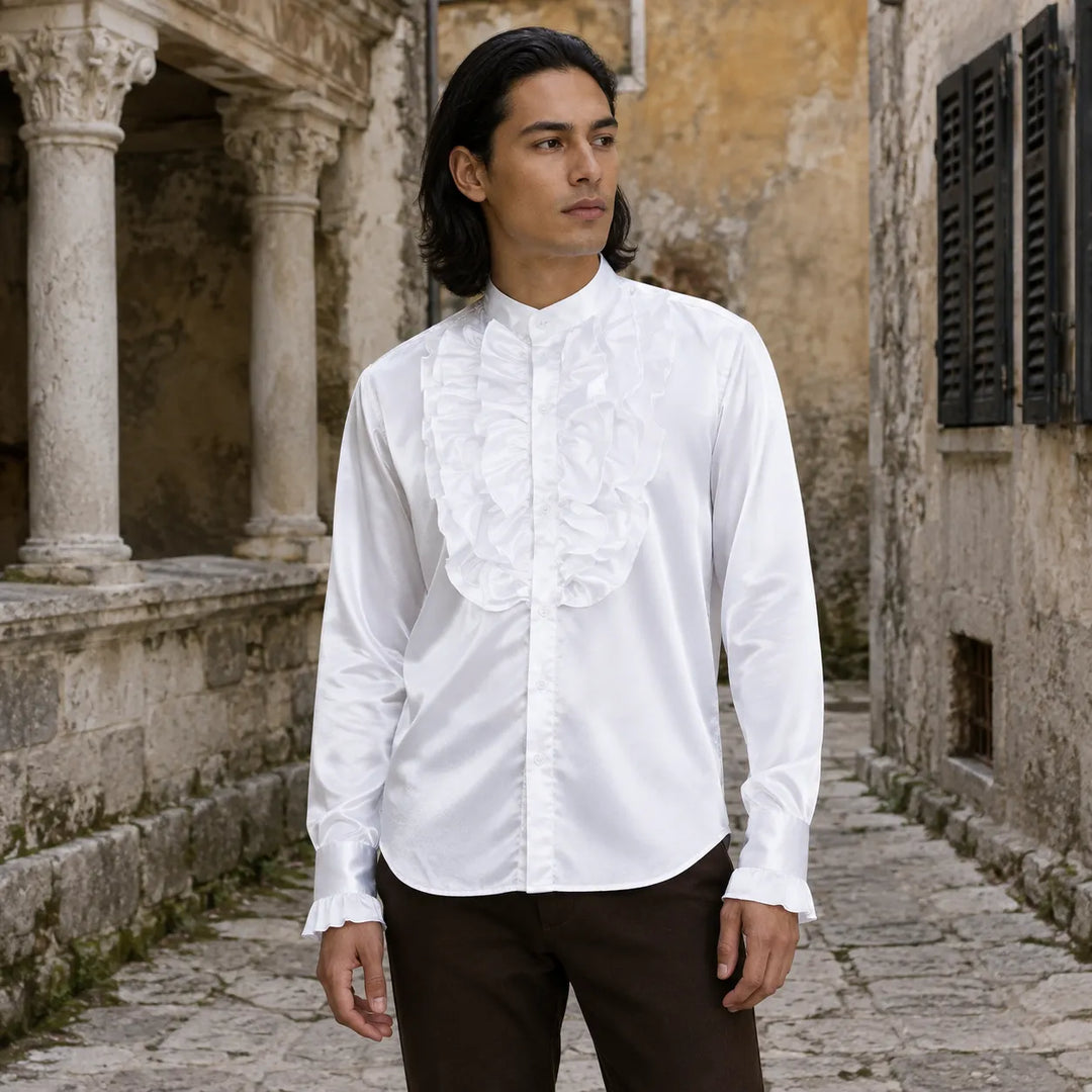 Retro Steampunk Satin Shirt