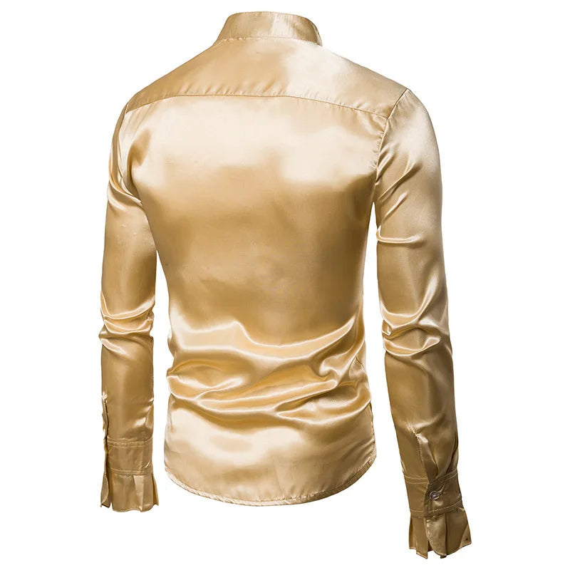 Retro Steampunk Satin Shirt – alternative fashion