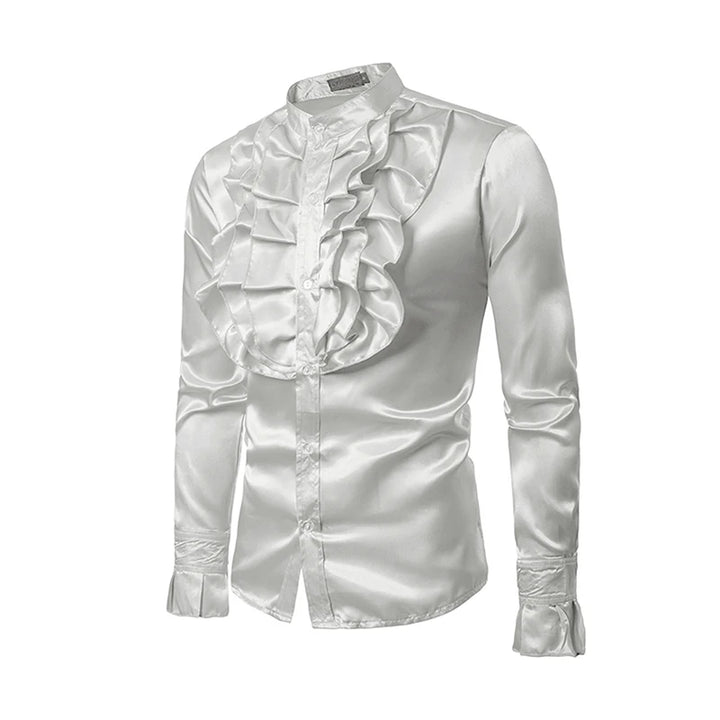 Retro Steampunk Satin Shirt – vintage style