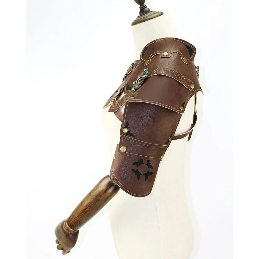Retro Steampunk Shoulder Armor brown