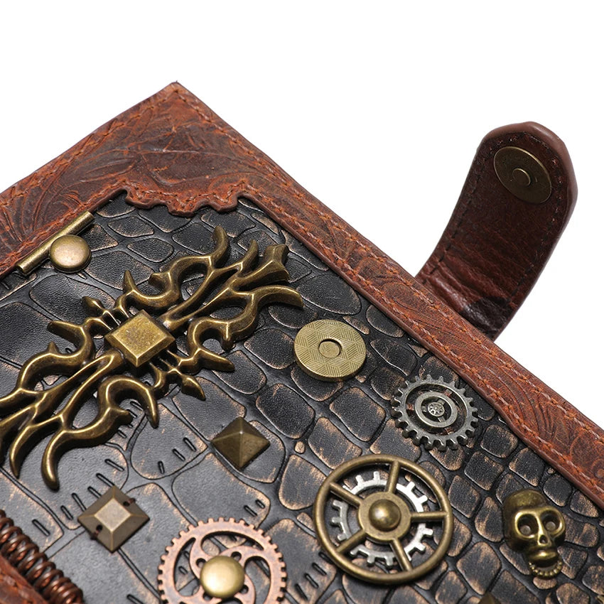 Retro Steampunk Wallet Design