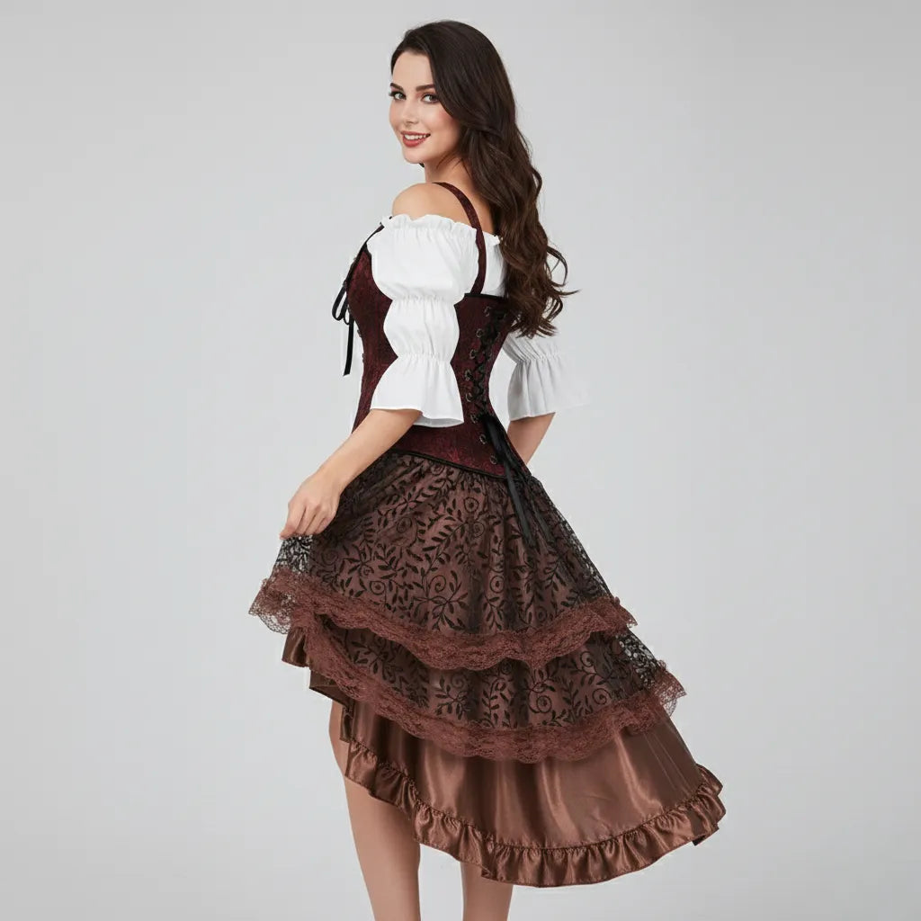 Robe Corset Steampunk Pirate Stylish