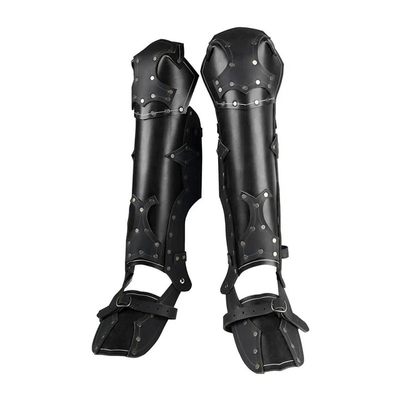 Roman-Style Steampunk Armor Leg Warmers fashion