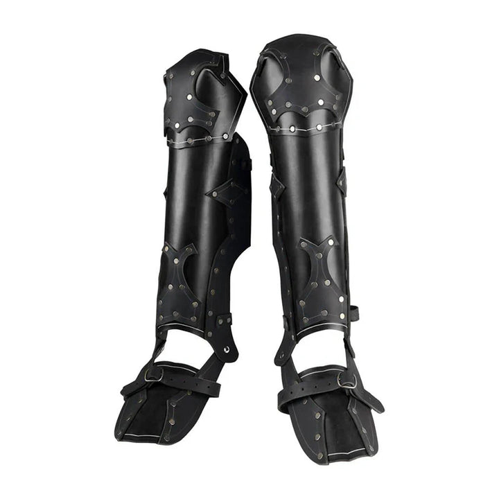 Roman-Style Steampunk Armor Leg Warmers fashion