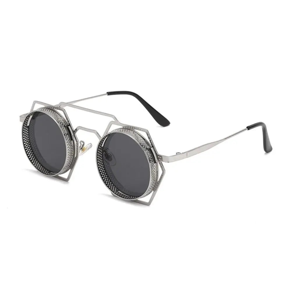 Round Hexagonal Steampunk Sunglasses – classic steampunk