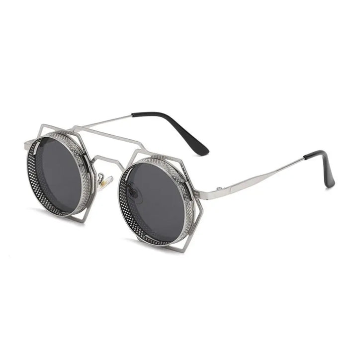 Round Hexagonal Steampunk Sunglasses – classic steampunk