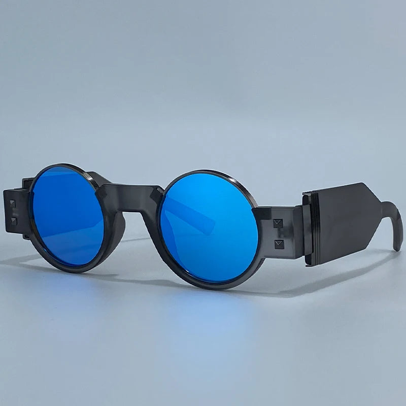 Round Retro Steampunk Driving Sunglasses eye-catching