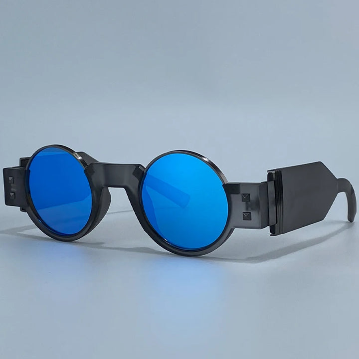 Round Retro Steampunk Driving Sunglasses eye-catching