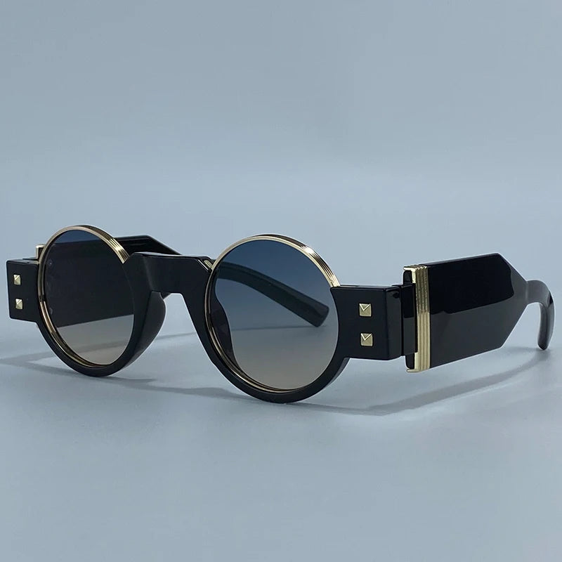 Round Retro Steampunk Driving Sunglasses vintage