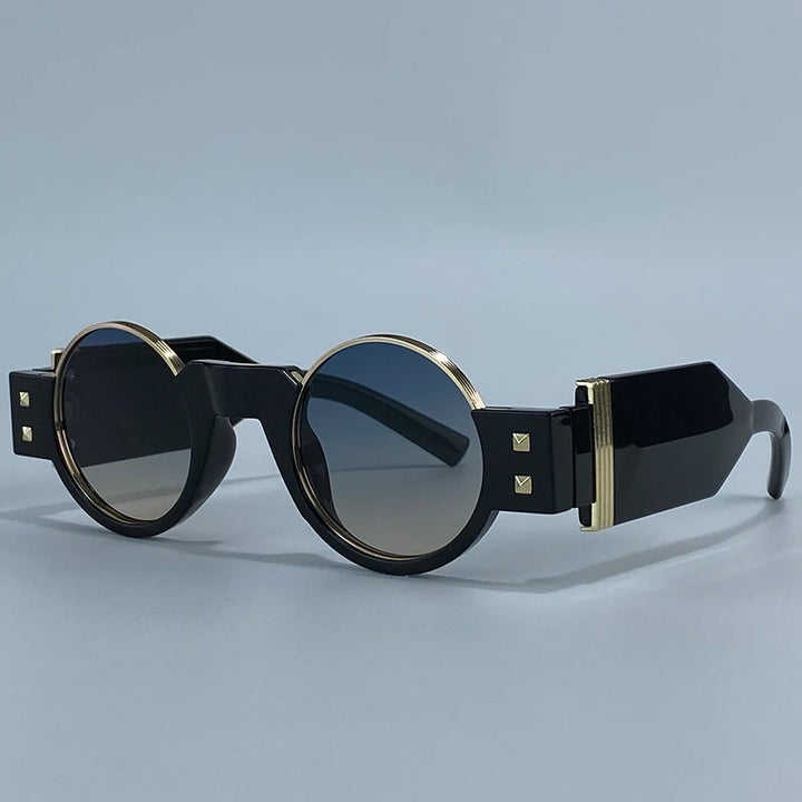 Round Retro Steampunk Driving Sunglasses vintage