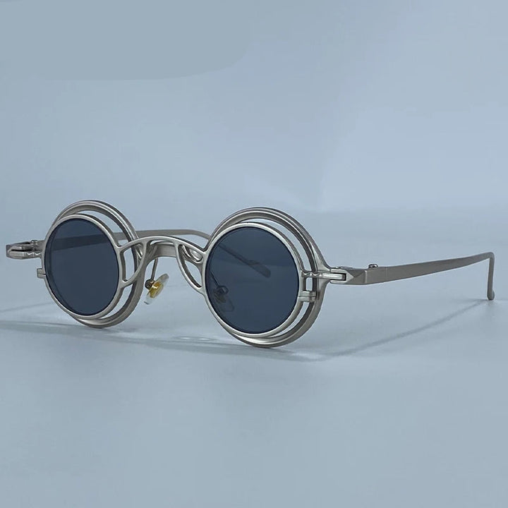 Round Steampunk Glasses with Removable Clip-on Lenses – lightweight frame