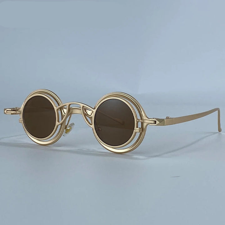 Round Steampunk Glasses with Removable Clip-on Lenses – modern retro