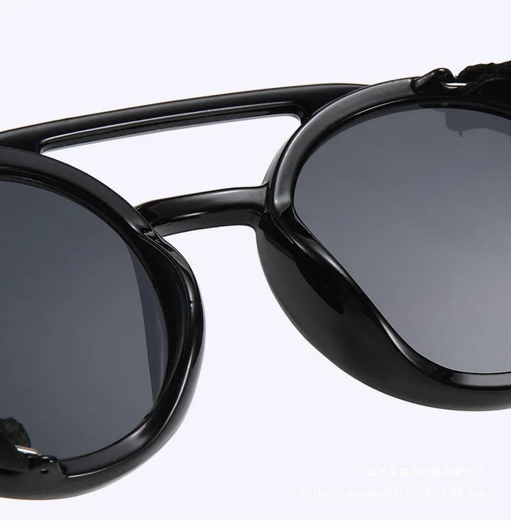 Round Steampunk Sunglasses Side Shields – classic steampunk