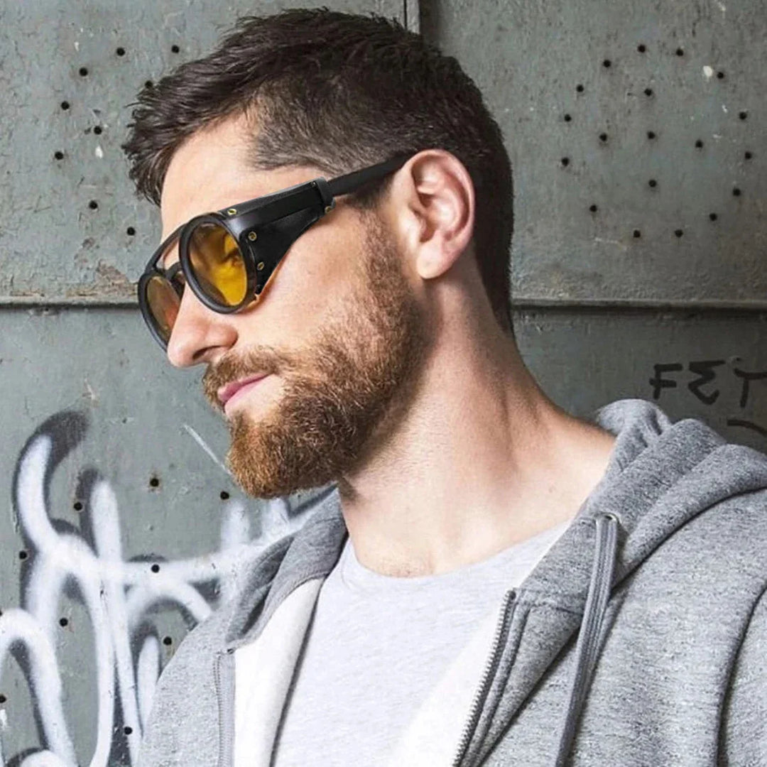 Round Steampunk Sunglasses Side Shields – vintage style