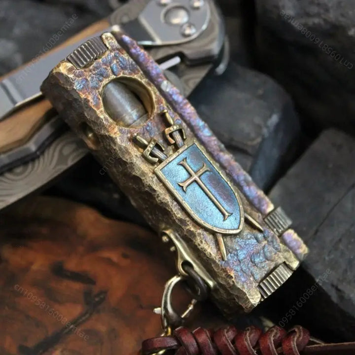 Rusted Steampunk Cross Lighter fashion