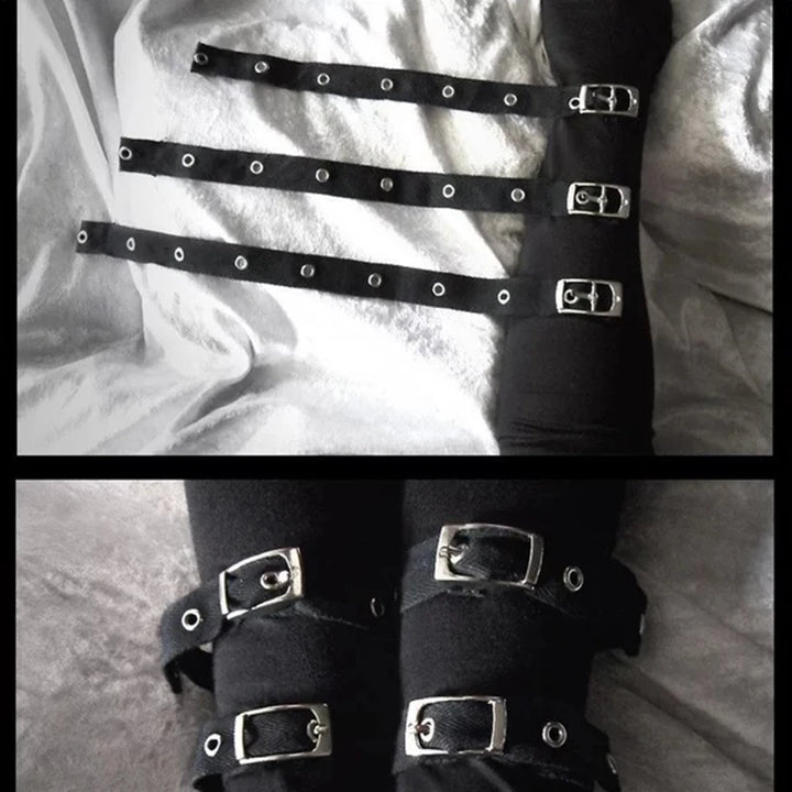 Steampunk Gloves With Adjustable Buckles