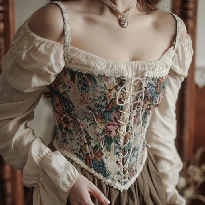Flower Victorian Corset – Steampunkstyler
