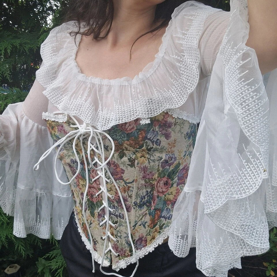 Flower Victorian Corset