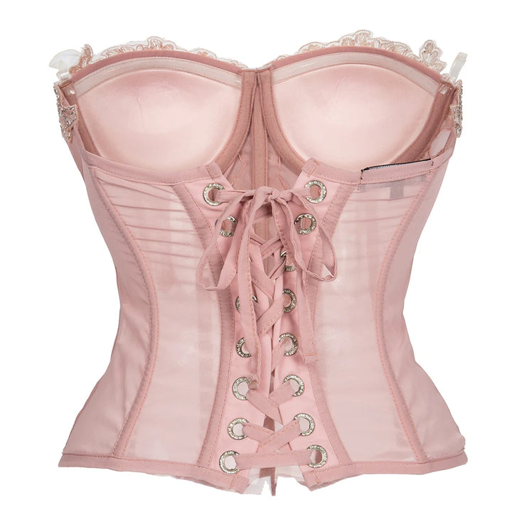 Pink victorian corset