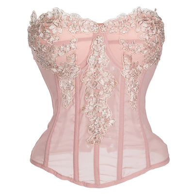 Pink victorian corset