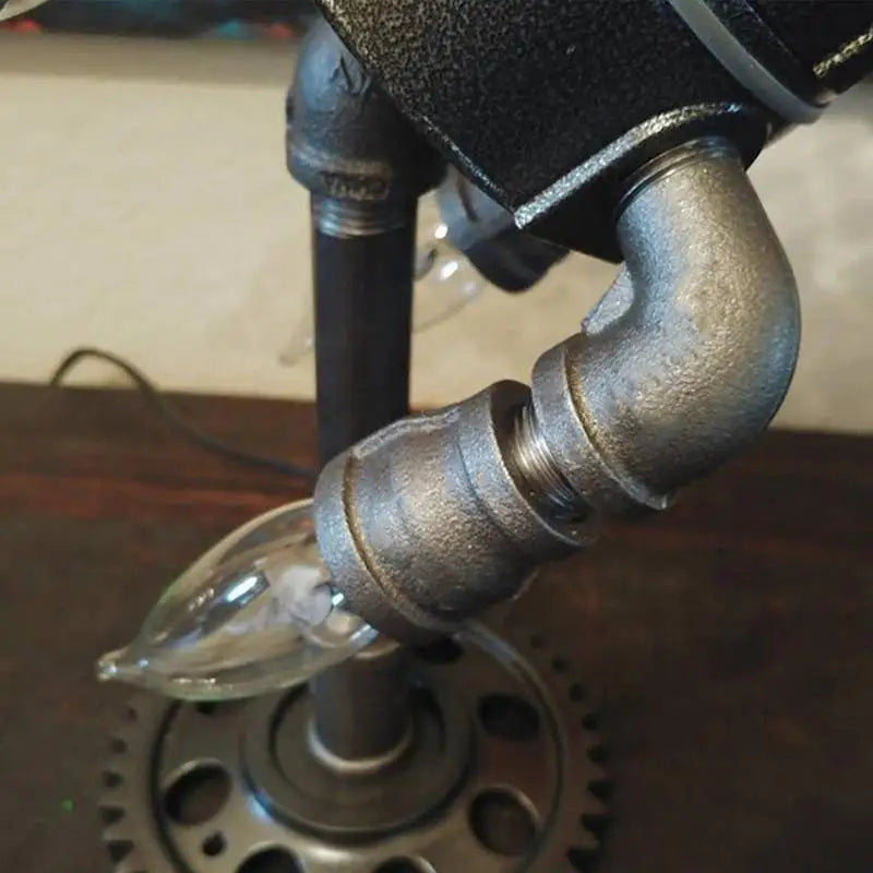 Steampunk Rocket Lamp
